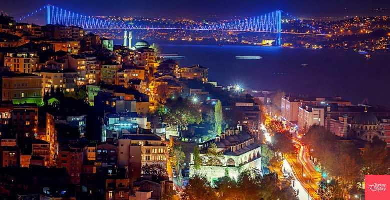 جاهای دیدنی استانبول در شب